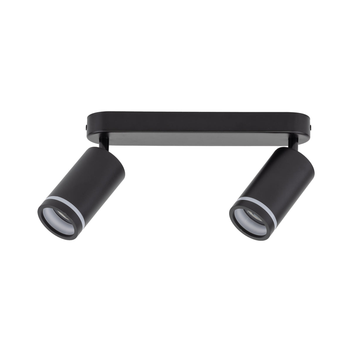 Plafonieră Jet din metal, negru, 2 becuri