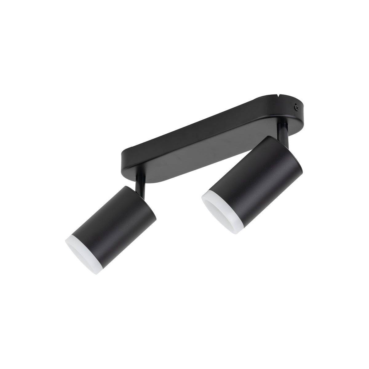 Plafonieră Jet din metal, negru, 2 becuri