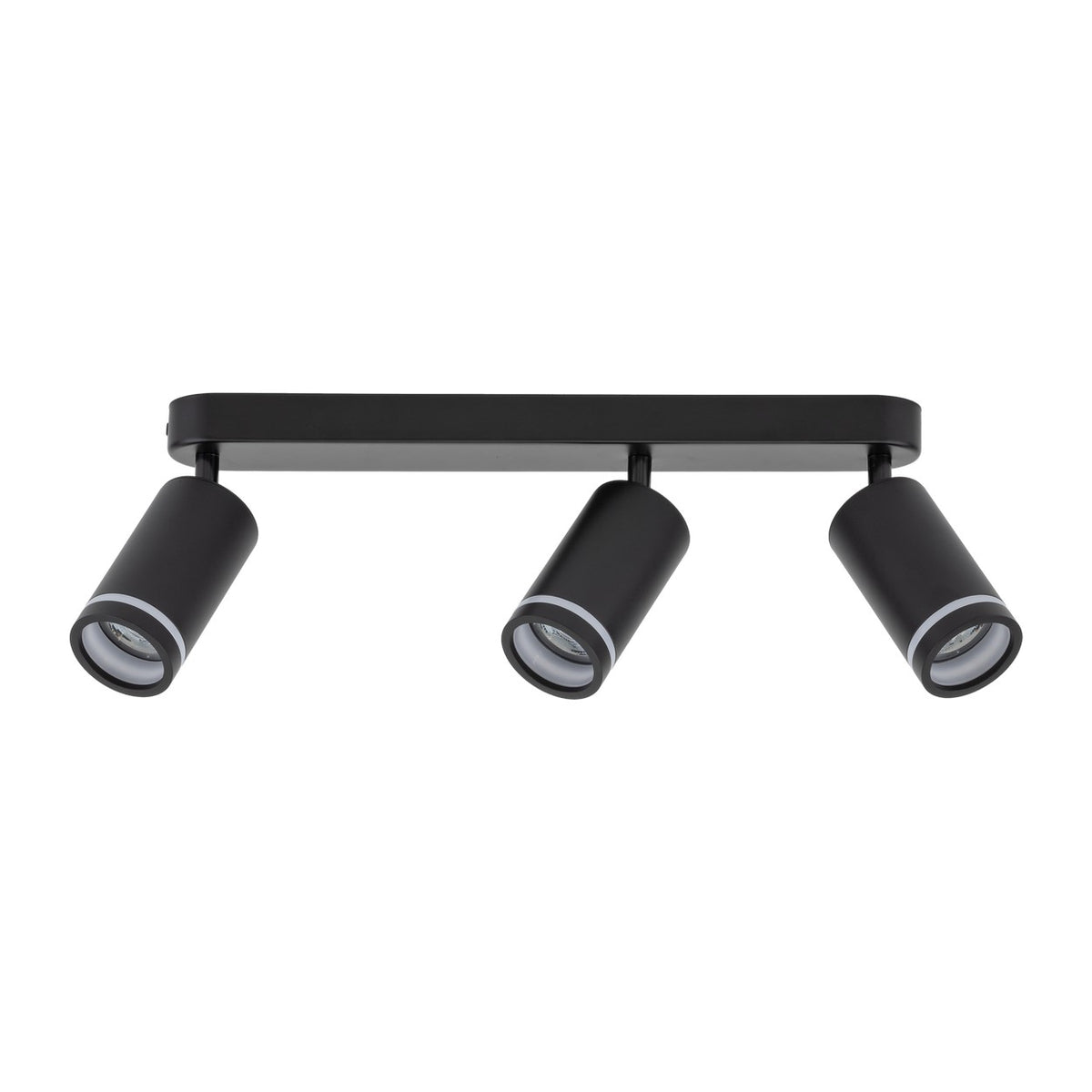 Plafonieră Jet din metal, negru, 3 becuri