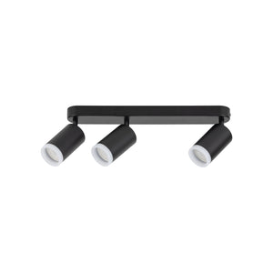 Plafonieră Jet din metal, negru, 3 becuri