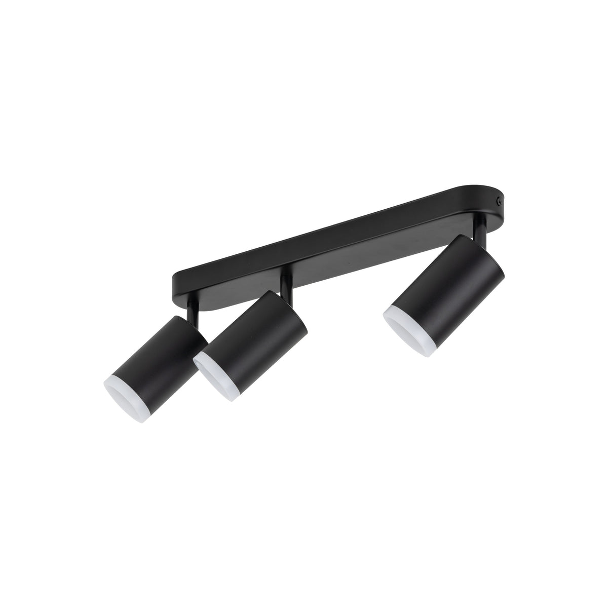 Plafonieră Jet din metal, negru, 3 becuri