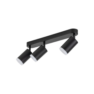 Plafonieră Jet din metal, negru, 3 becuri