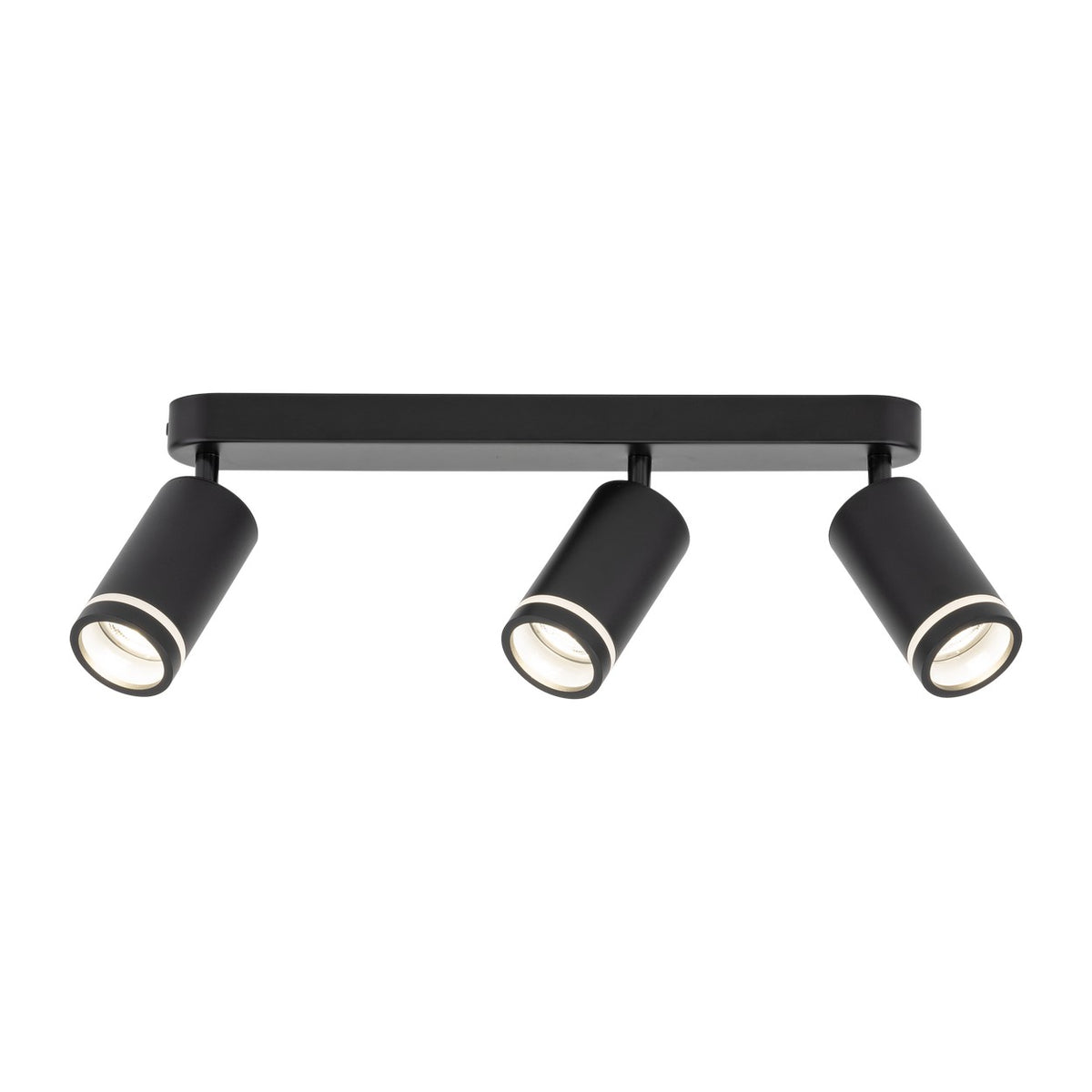 Plafonieră Jet din metal, negru, 3 becuri