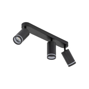 Plafonieră Jet din metal, negru, 3 becuri