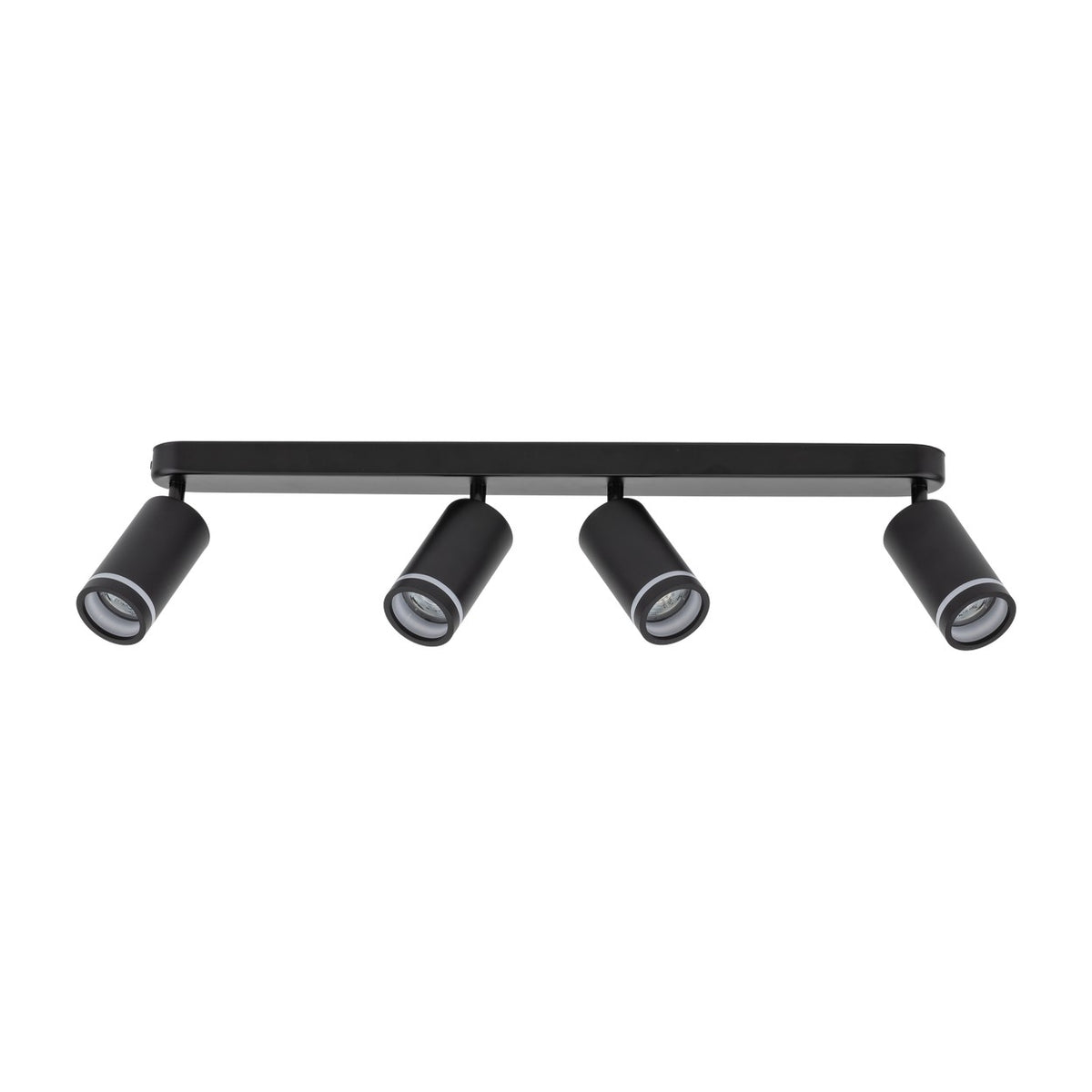 Plafonieră Jet din metal, negru, 4 becuri