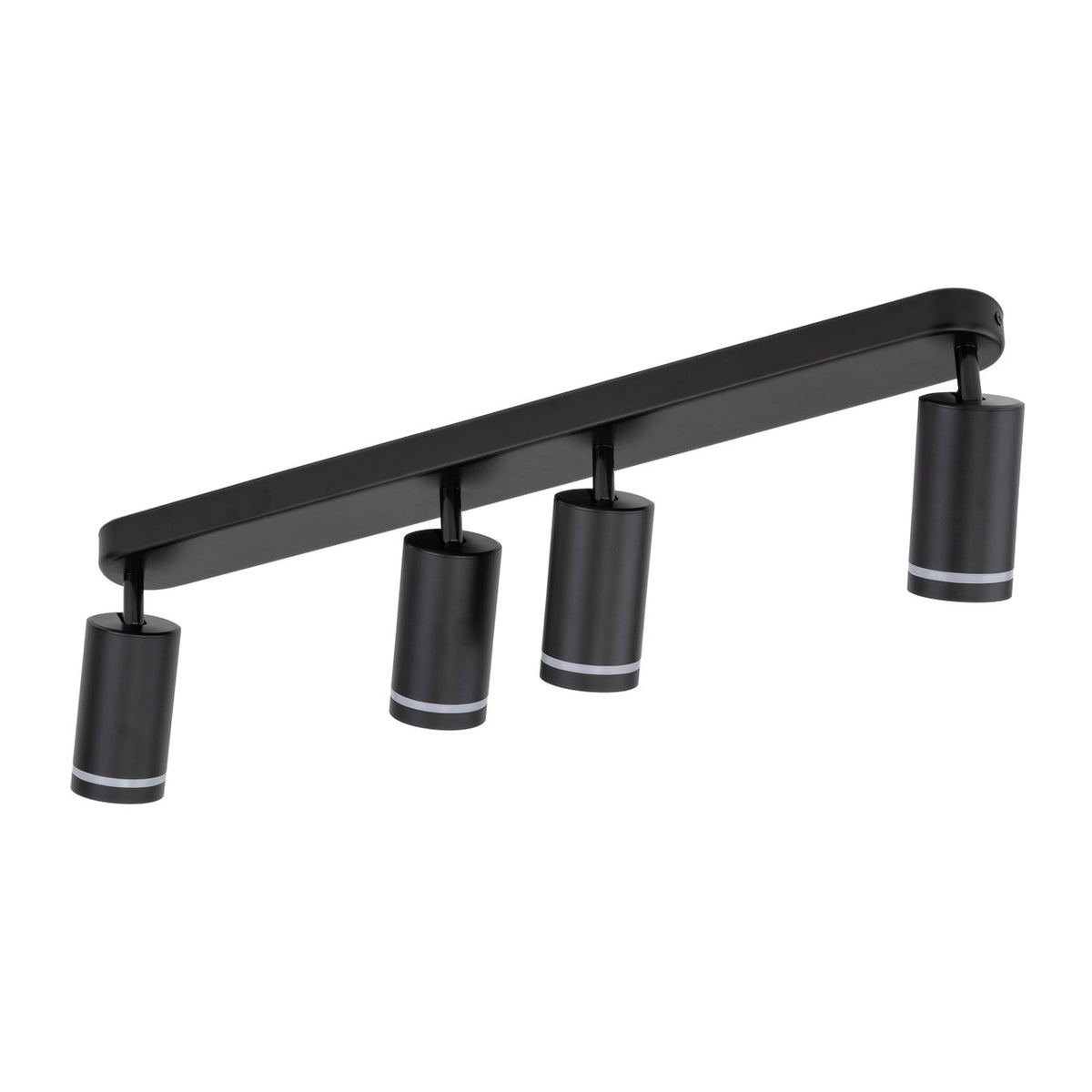 Plafonieră Jet din metal, negru, 4 becuri