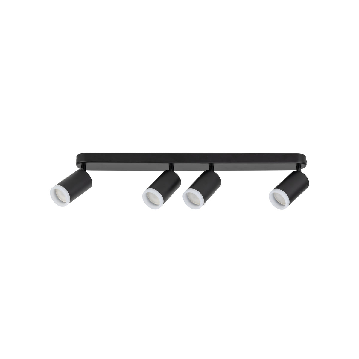 Plafonieră Jet din metal, negru, 4 becuri
