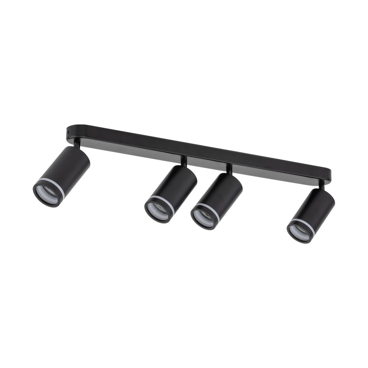 Plafonieră Jet din metal, negru, 4 becuri
