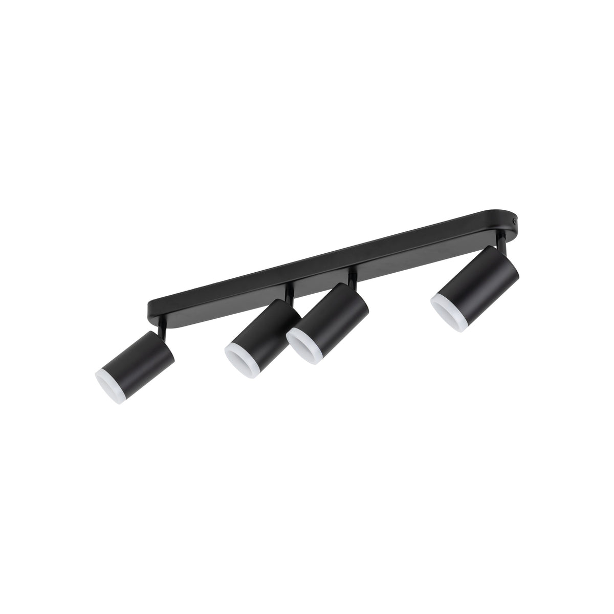 Plafonieră Jet din metal, negru, 4 becuri