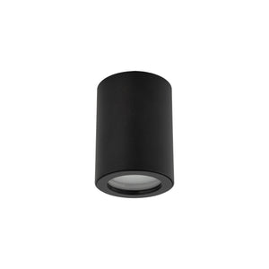 Plafonieră Ligno din sticlă, negru
