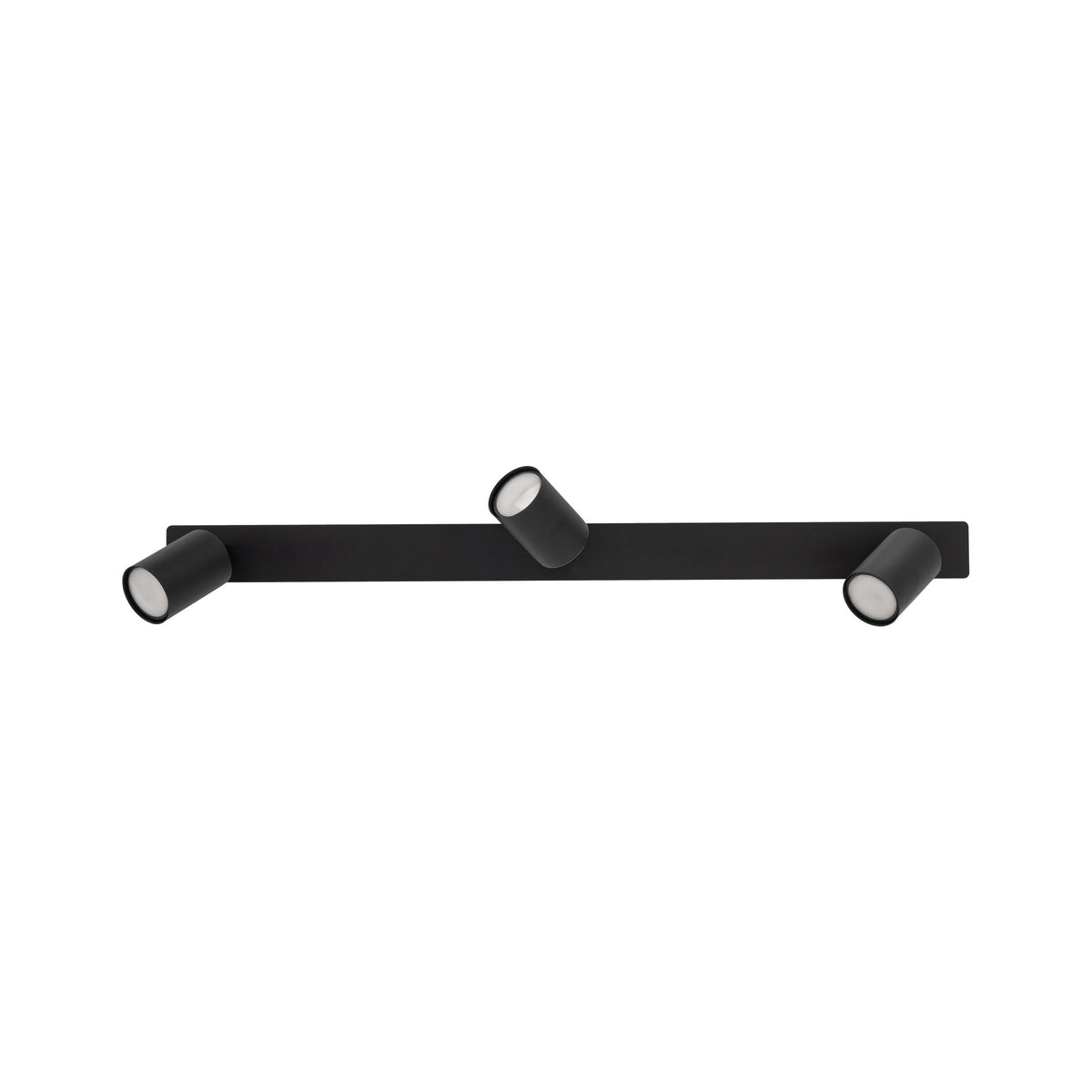 Plafonieră Nex încastrată din metal, negru, 3 becuri