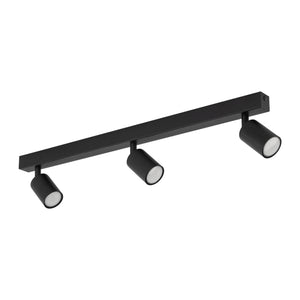 Plafonieră Nex din metal, negru, 3 becuri