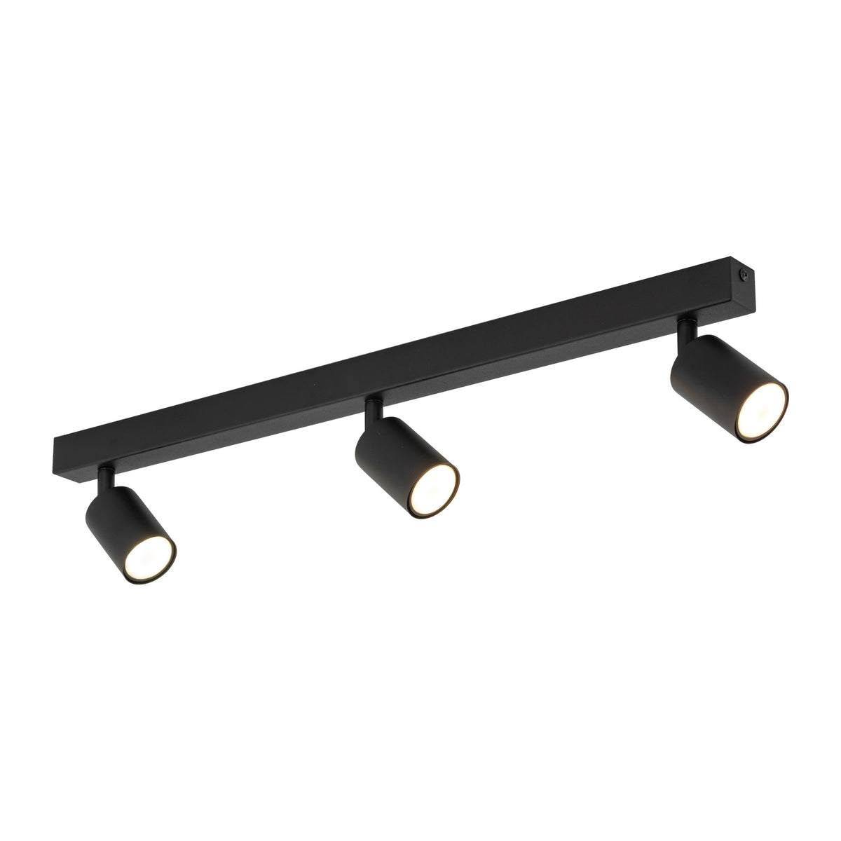 Plafonieră Nex din metal, negru, 3 becuri