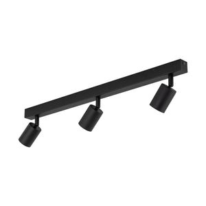 Plafonieră Nex din metal, negru, 3 becuri
