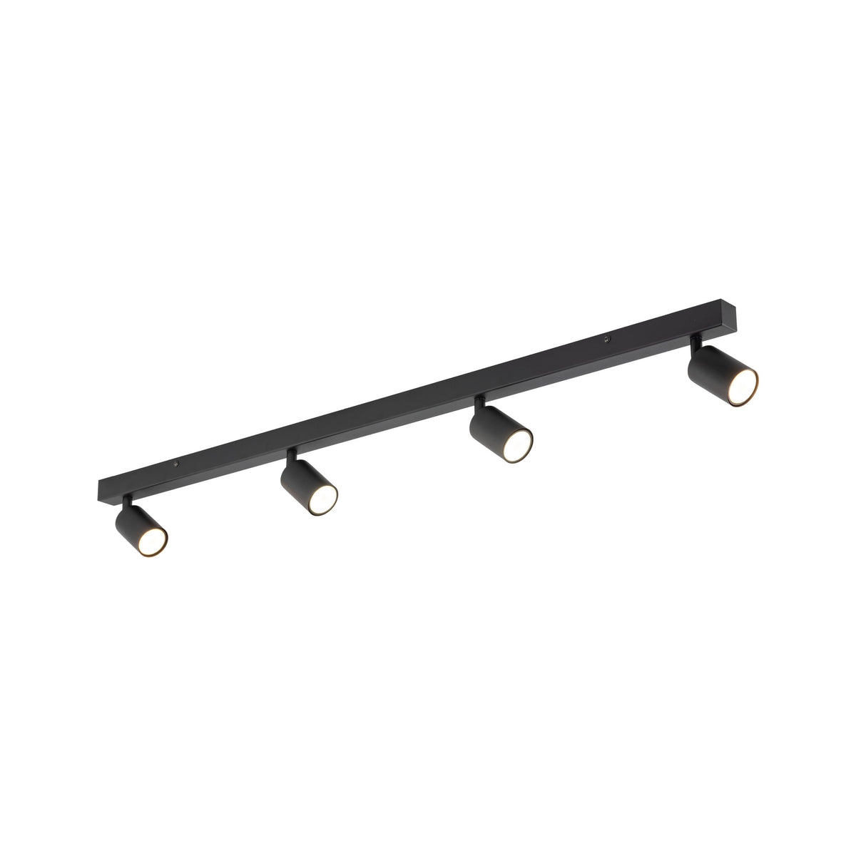 Plafonieră Nex din metal, negru, 4 becuri