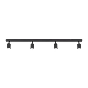 Plafonieră Nex din metal, negru, 4 becuri