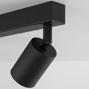 Plafonieră Nex din metal, negru, 6 becuri