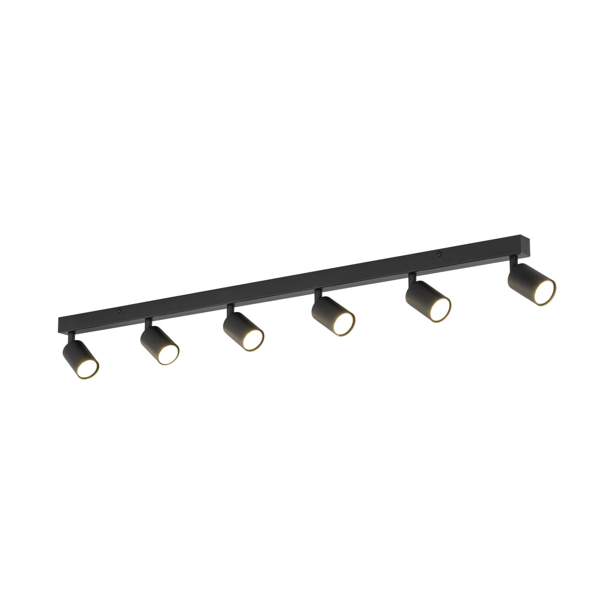 Plafonieră Nex din metal, negru, 6 becuri