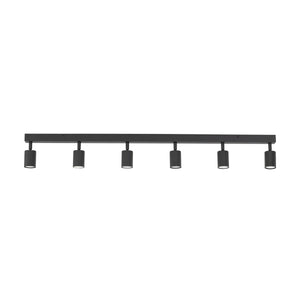 Plafonieră Nex din metal, negru, 6 becuri