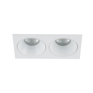Plafonieră Prisma Duo Xgu10 din sticlă, alb