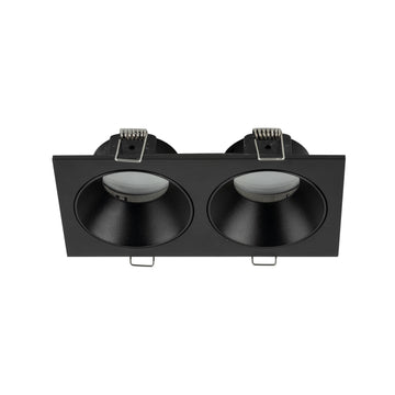 Plafonieră Prisma Duo Xgu10 din sticlă, negru