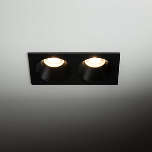 Plafonieră Prisma Duo Xgu10 din sticlă, negru