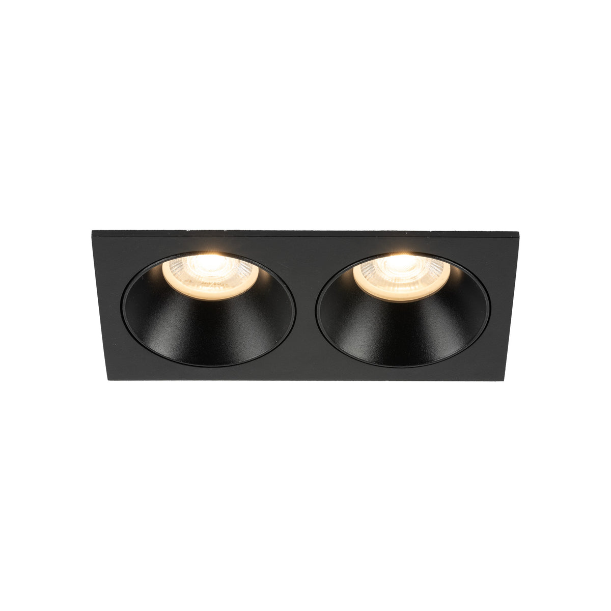 Plafonieră Prisma Duo Xgu10 din sticlă, negru