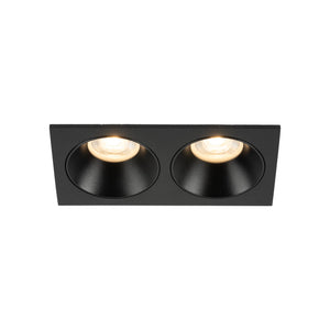 Plafonieră Prisma Duo Xgu10 din sticlă, negru