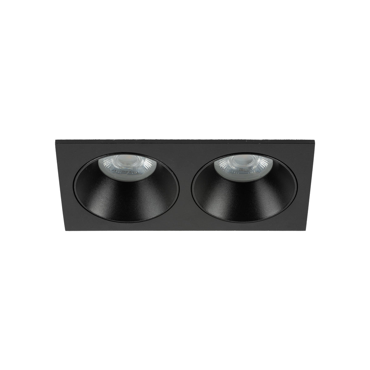 Plafonieră Prisma Duo Xgu10 din sticlă, negru