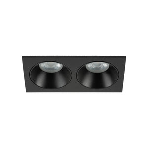 Plafonieră Prisma Duo Xgu10 din sticlă, negru