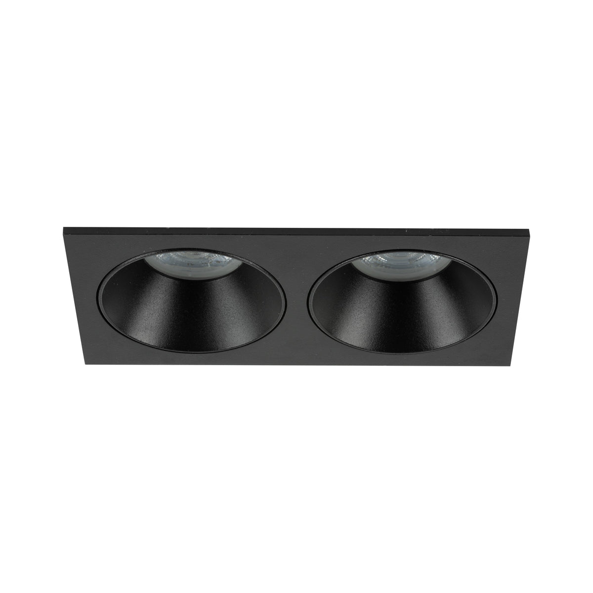 Plafonieră Prisma Duo Xgu10 din sticlă, negru