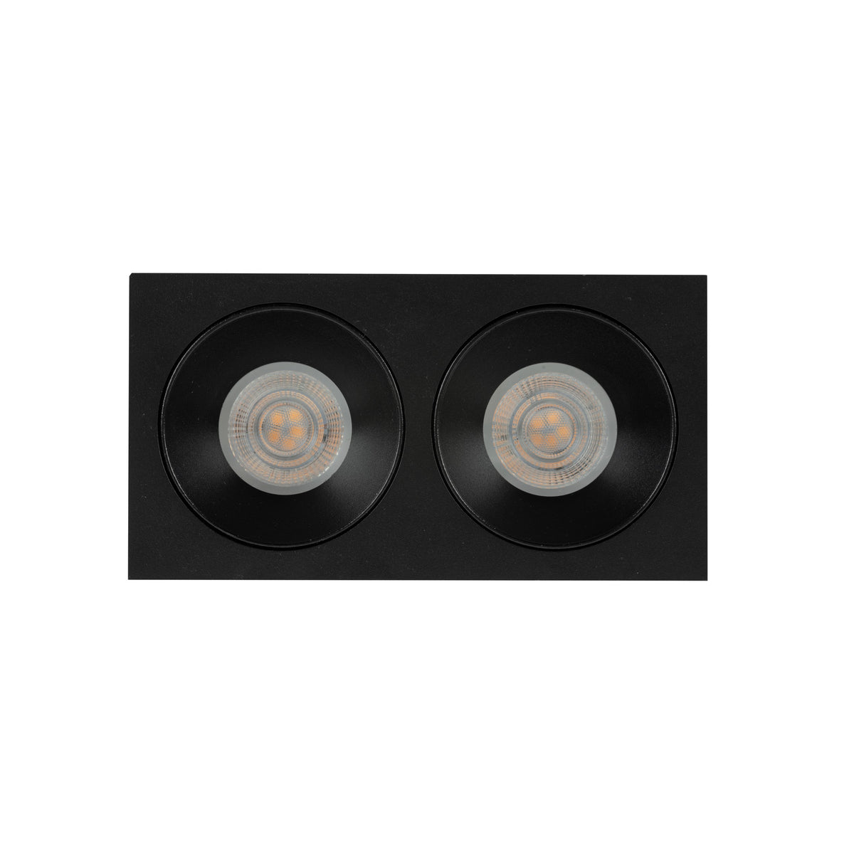 Plafonieră Prisma Duo Xgu10 din sticlă, negru