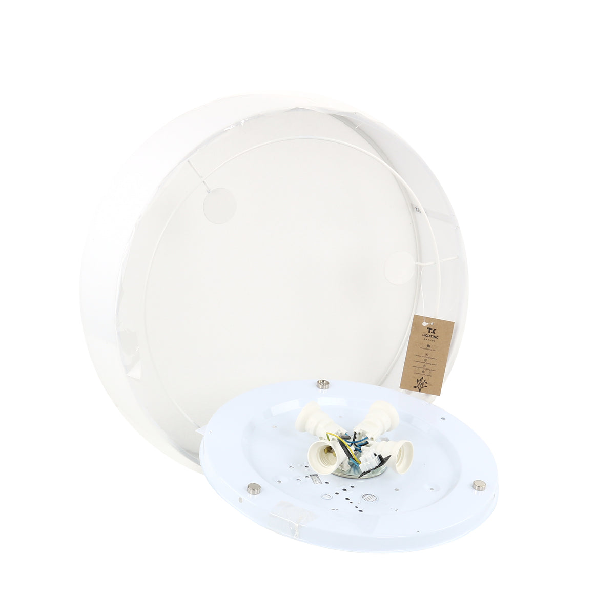 Plafonieră Rondo 450, alb, 450 × 450 × 150 mm