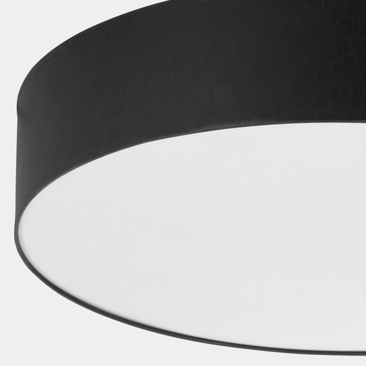 Plafonieră Rondo 600, negru, Înălțime 150 mm