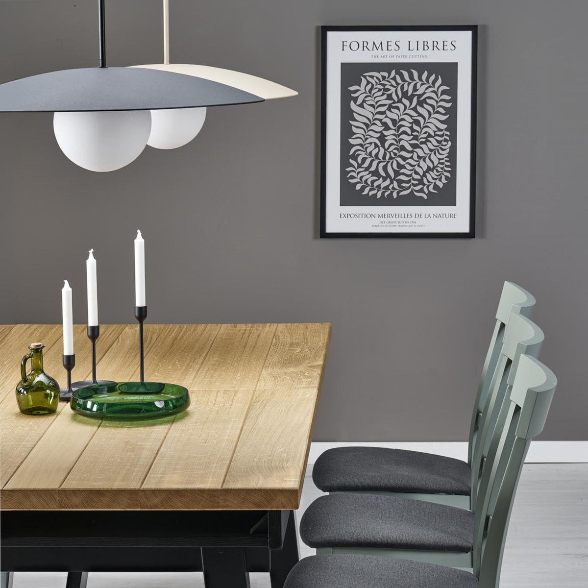 Plafonieră Slate sticlă din sticlă, negru