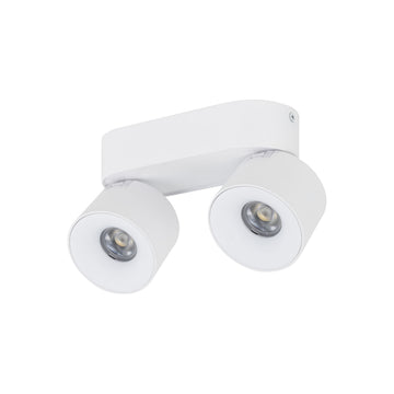 Plafonieră Spark Duo din aluminiu, alb