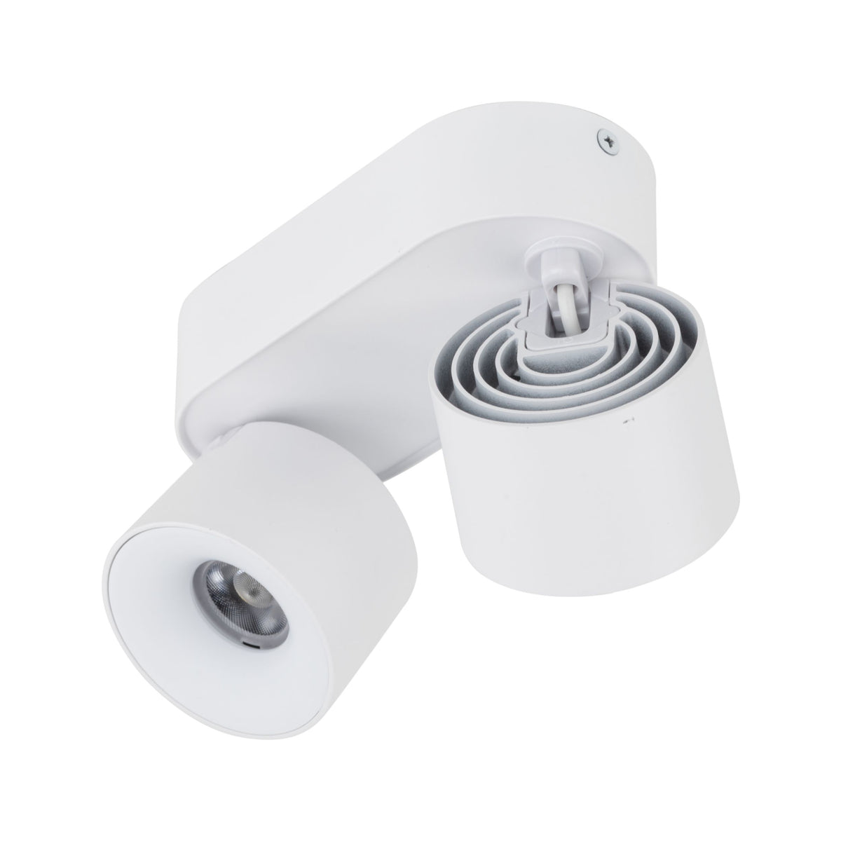 Plafonieră Spark Duo din aluminiu, alb
