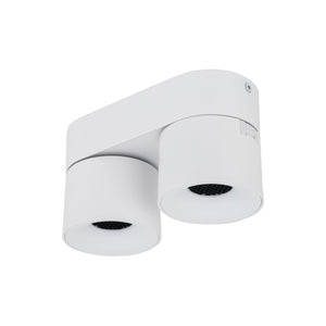 Plafonieră Spark Duo din aluminiu, alb