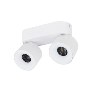 Plafonieră Spark Duo din aluminiu, alb