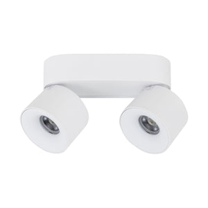 Plafonieră Spark Duo din aluminiu, alb