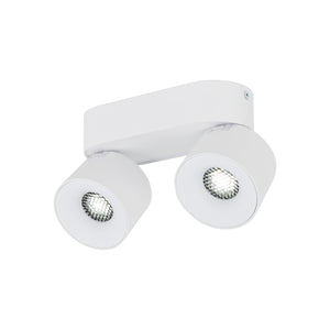 Plafonieră Spark Duo din aluminiu, alb