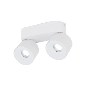 Plafonieră Spark Duo din aluminiu, alb