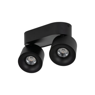 Plafonieră Spark Duo din aluminiu, negru