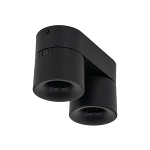 Plafonieră Spark Duo din aluminiu, negru