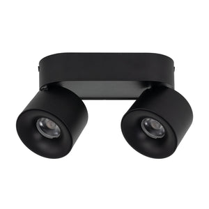 Plafonieră Spark Duo din aluminiu, negru