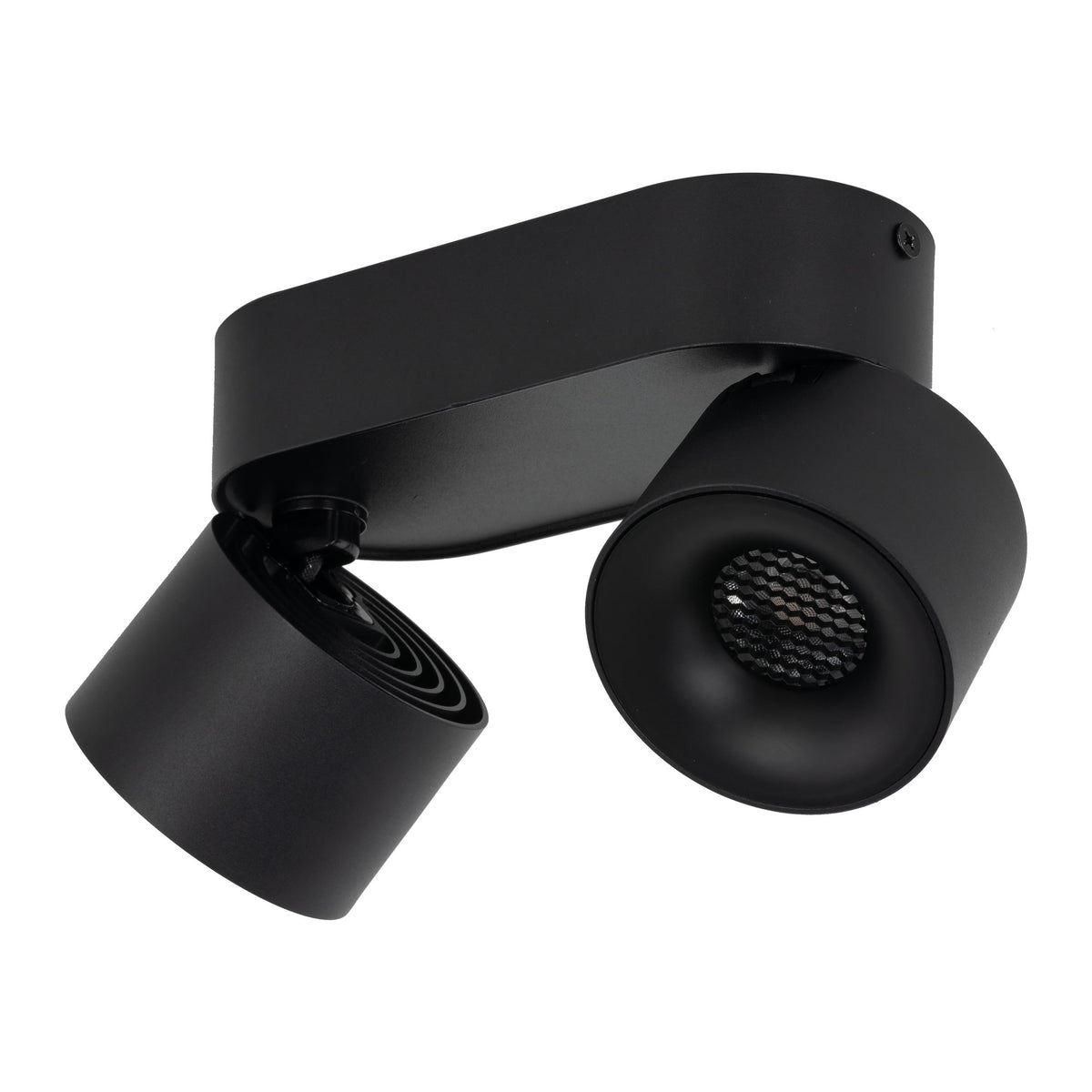 Plafonieră Spark Duo din aluminiu, negru