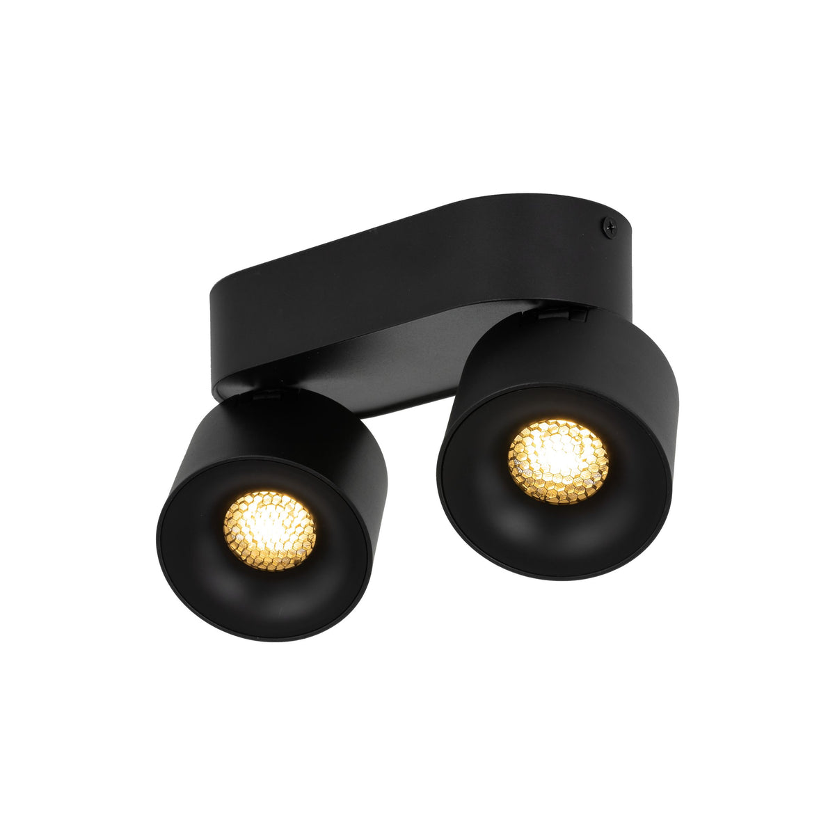 Plafonieră Spark Duo din aluminiu, negru