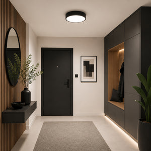 Plafonieră Velis din metal, negru, 24 W