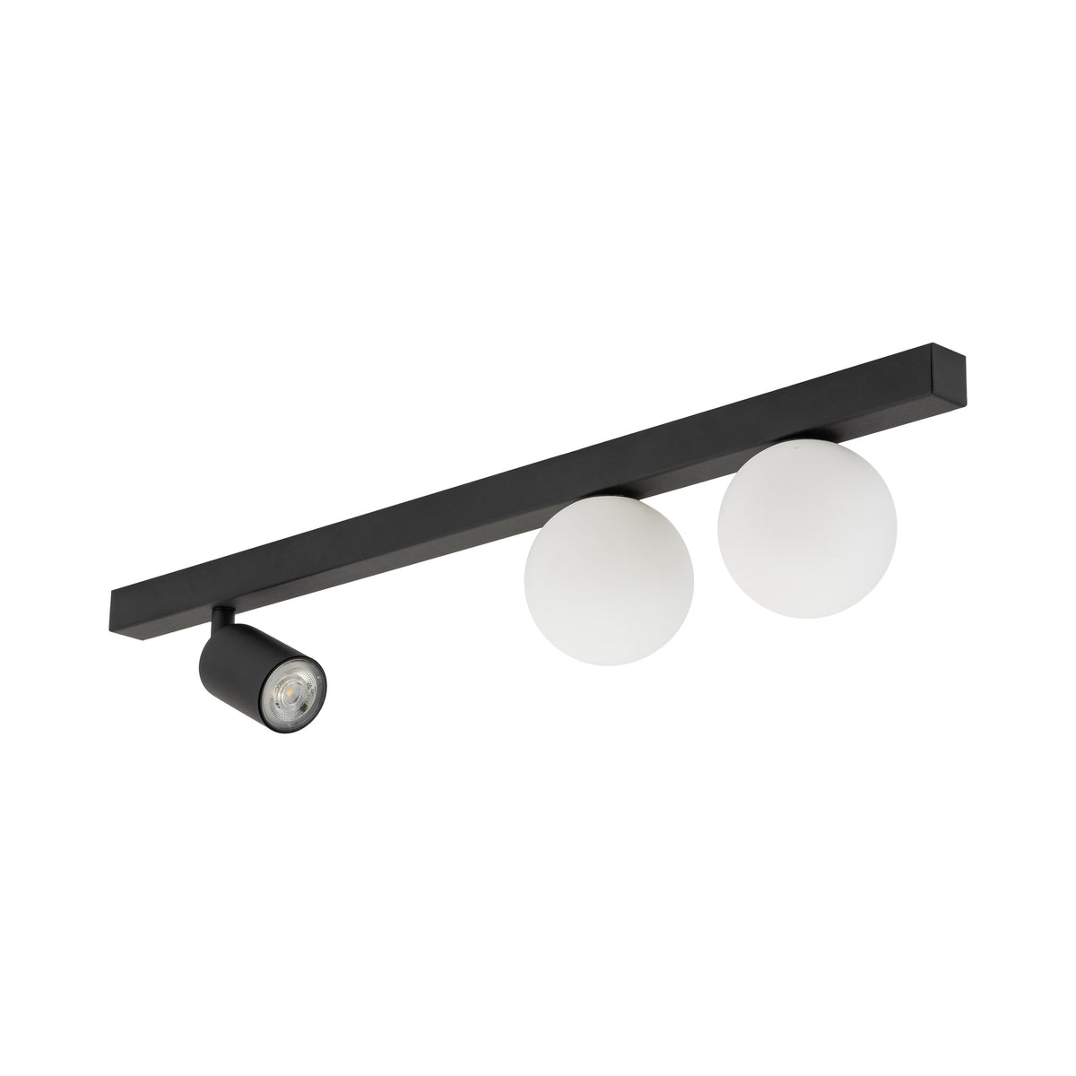 Plafonieră Vox liniară, negru, 3 becuri