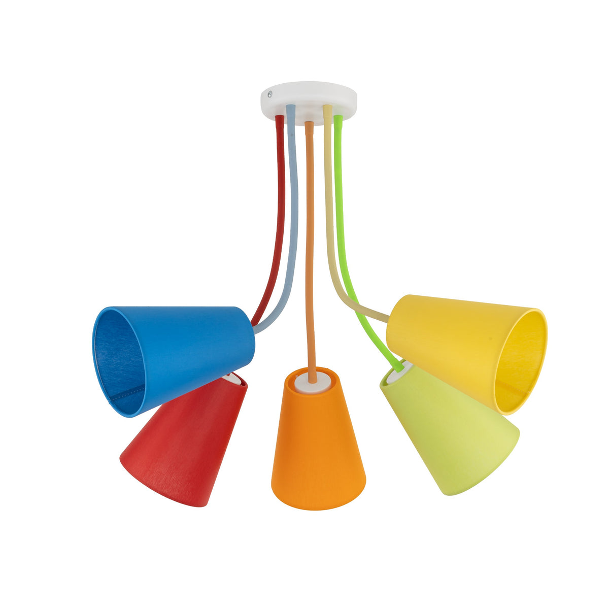 Plafonieră Wire Colour, multicolor, 5 becuri